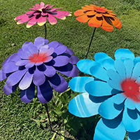 extra large metal flowers