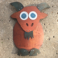metal goat wall hanging